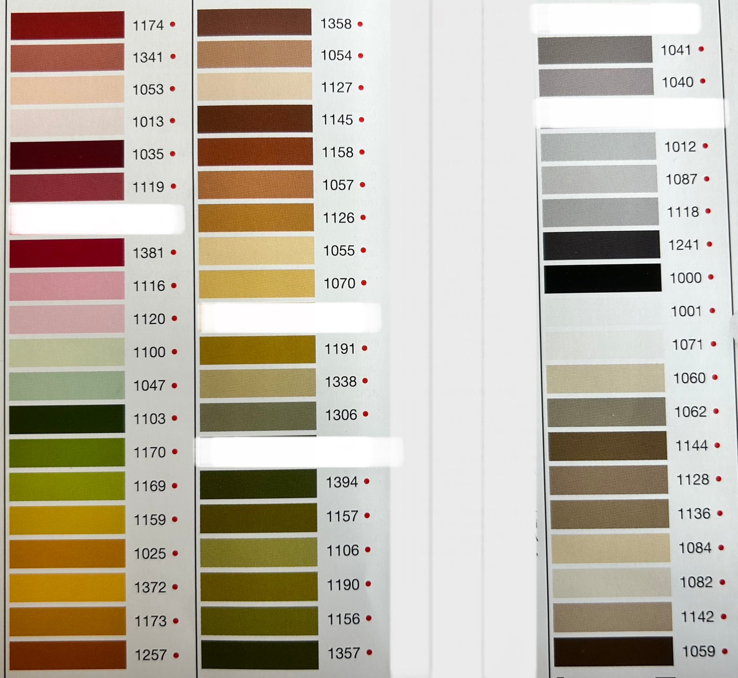 Choice of embroidery color