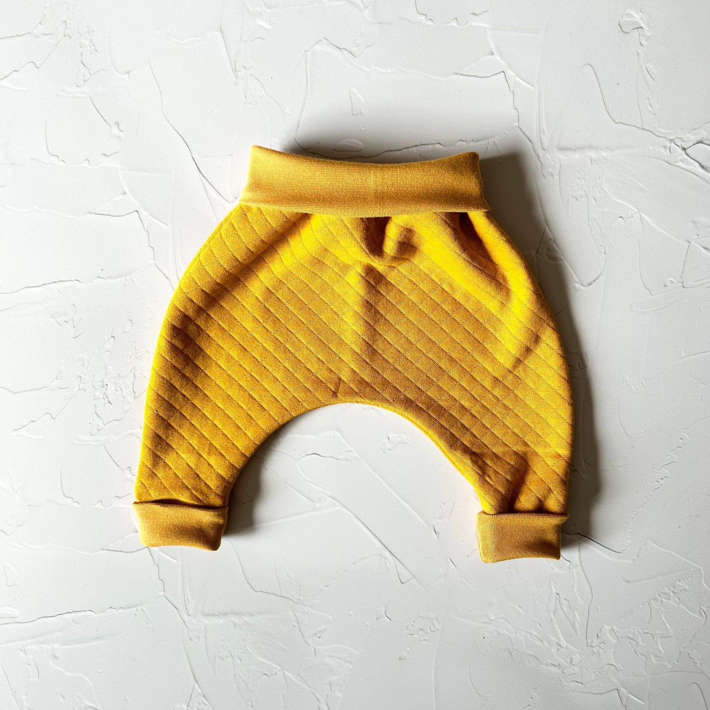 Curry yellow quilted sarouel