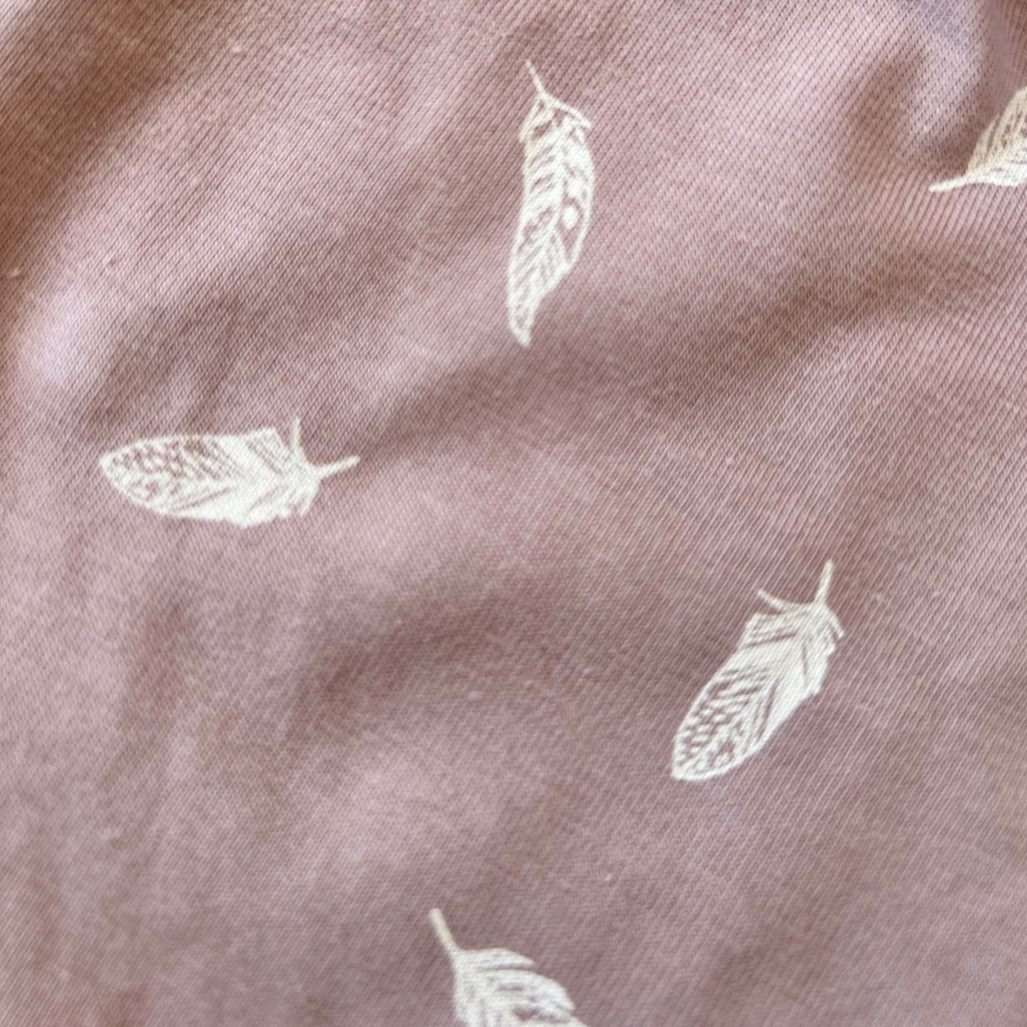 Sarouel Plumes violet pastel