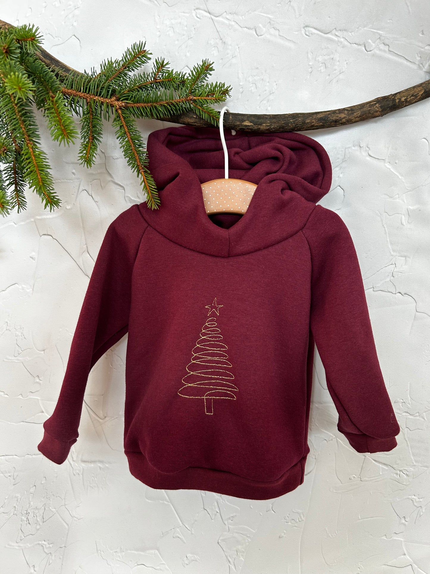 Sweat Bordeau Sapin