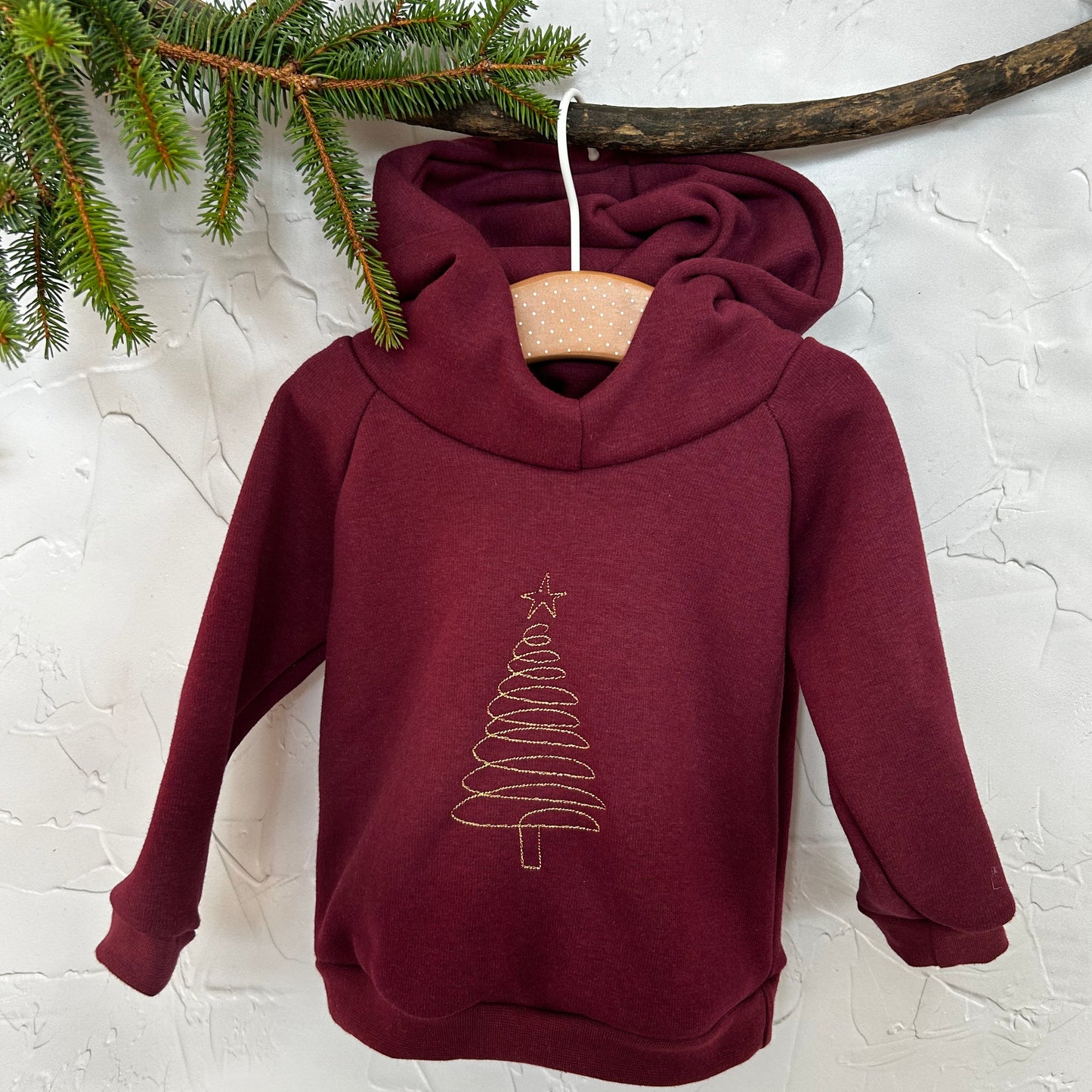 Sweat Bordeau Sapin