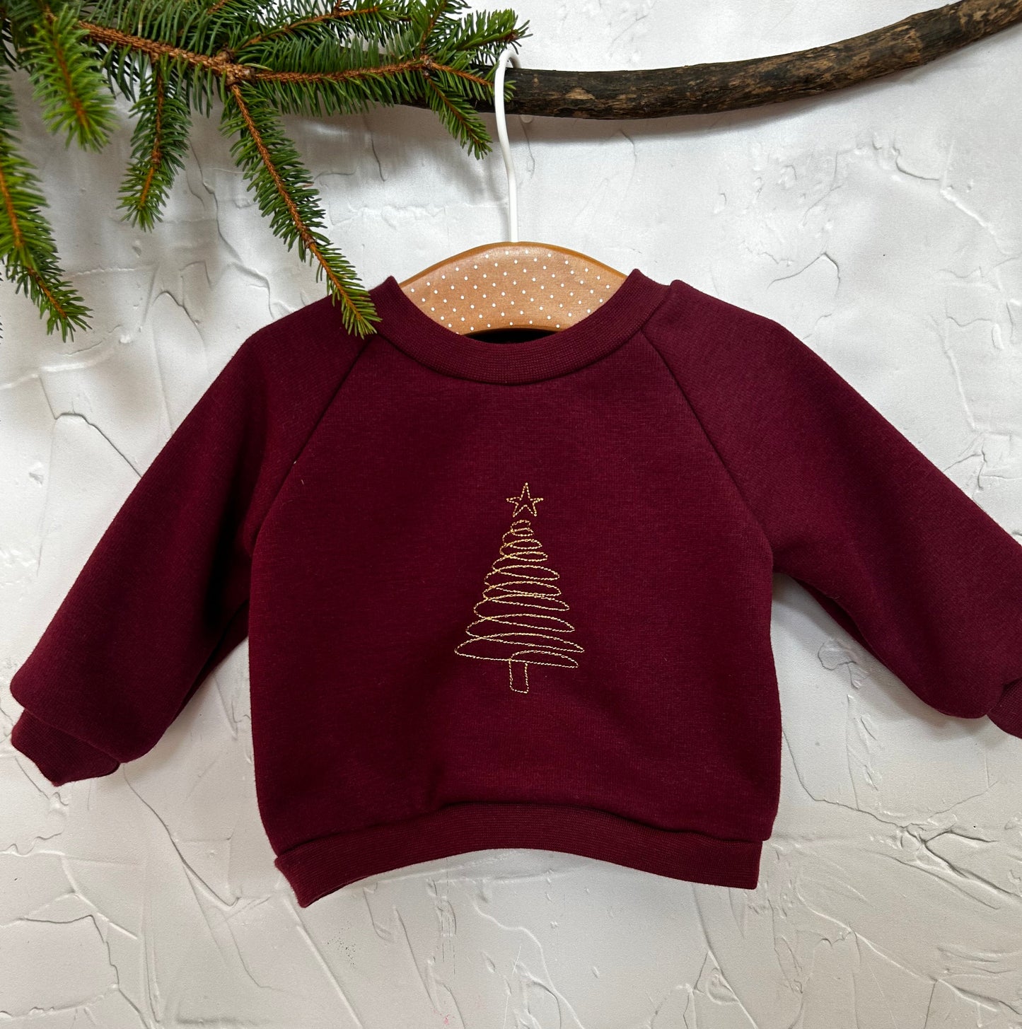 Sweat Bordeau Sapin