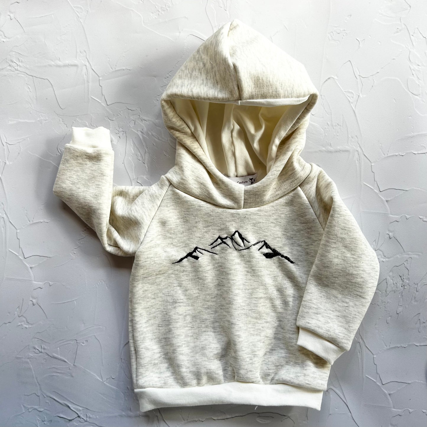 Ecru mottled Mountains sweatshirt