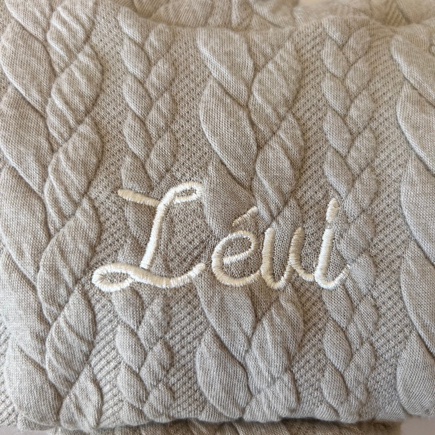 Sweat Tressé Beige