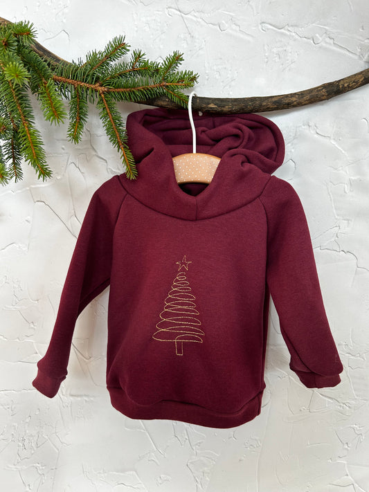 Sweat Bordeau Sapin