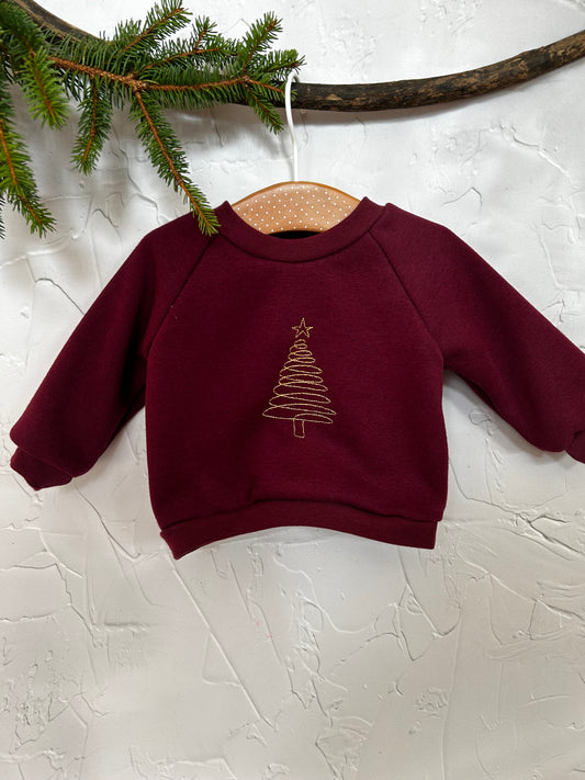 Sweat Bordeau Sapin