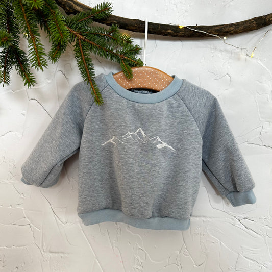 Sweat Bleu Clair Montagnes