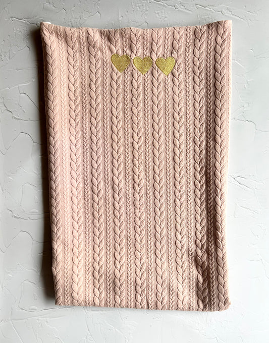 Braided Pink Blanket